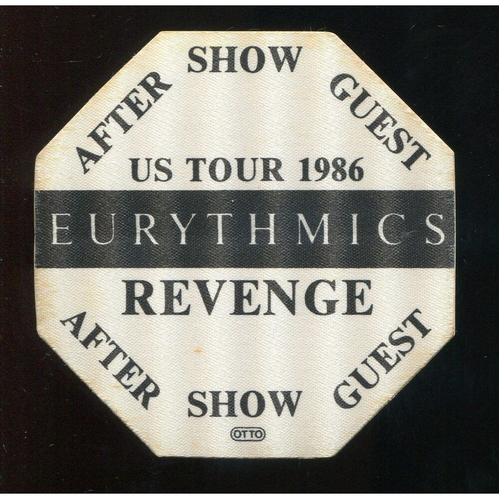 Vintage 1986 Eurythmics Concert Backstage Pass After Show Guest